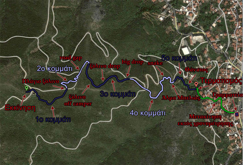 tank trail dh race 2014 map