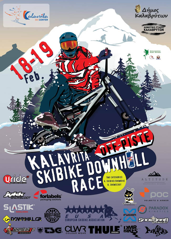 kalavrita skibike race poster