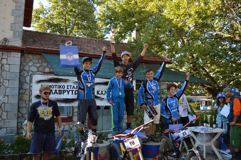 kalavrita dh race 2014 podium junior