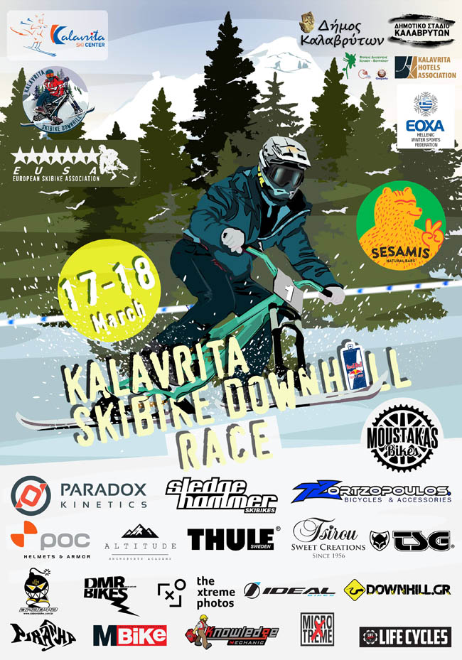 kalavrita skibike race 2018 poster