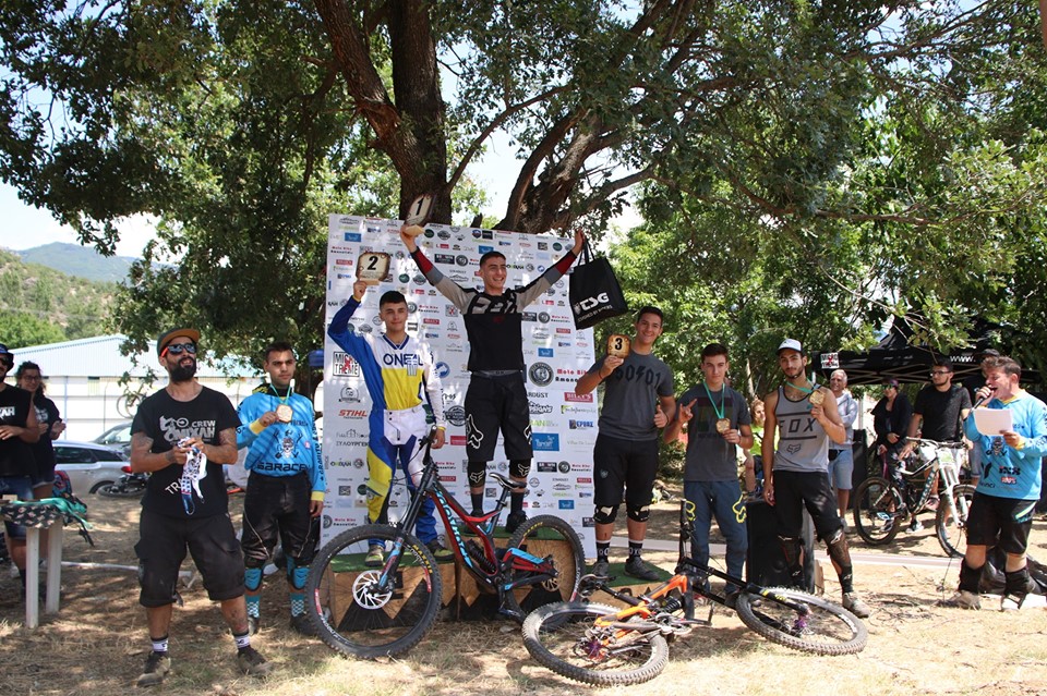 iron village dh race 2019 junior podium